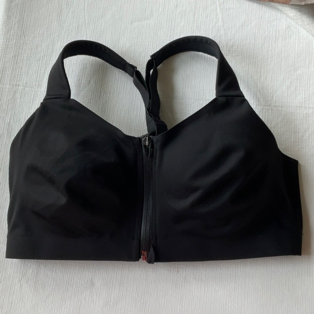 Victoria's Secret Black Sports Bra with Front Zipper